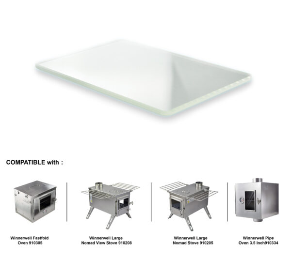 Winnerwell® 15.3"x 3" Glass Replacement for Woodlander Double View M side glass SKU 910388 - Image 2