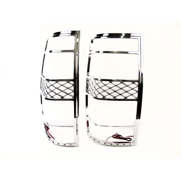 RS-0713CHEVY1-TLB - 07-13 Chevy Suburban/Tahoe LED Taillight Bezel w/ Brake/Running Lights (Chrome)