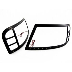 RS-B0408FORD-HLB - 04-08 Ford F150 LED Headlight Bezel w/ White Running Lights (Black)