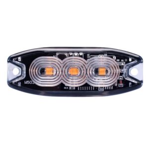 RS3020ASP - Strobe PRO Series 3-LED Ultra Thin Strobe Marker w/ Clear Lens (Amber)