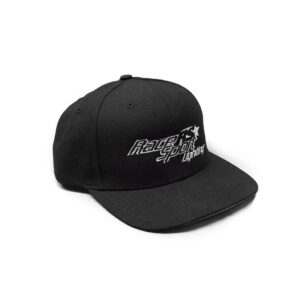 RSBEHAT - Race Sport Lighting Flat Bill Black Embroidered Snapback