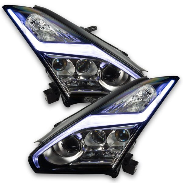 1283-333 - 2015-2021 Nissan GT-R ORACLE ColorSHIFT Lightning Bolt RGBW Headlight DRL Upgrade