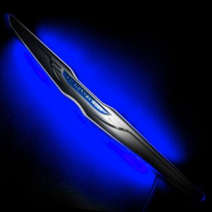 3020-002 - Chrysler Illuminated LED Sleek Wing - Dual Intensity - Blue