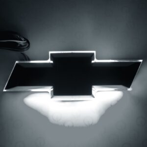 3022-001 - Illuminated Bowtie - Flat Black Center - Dual Intensity - White