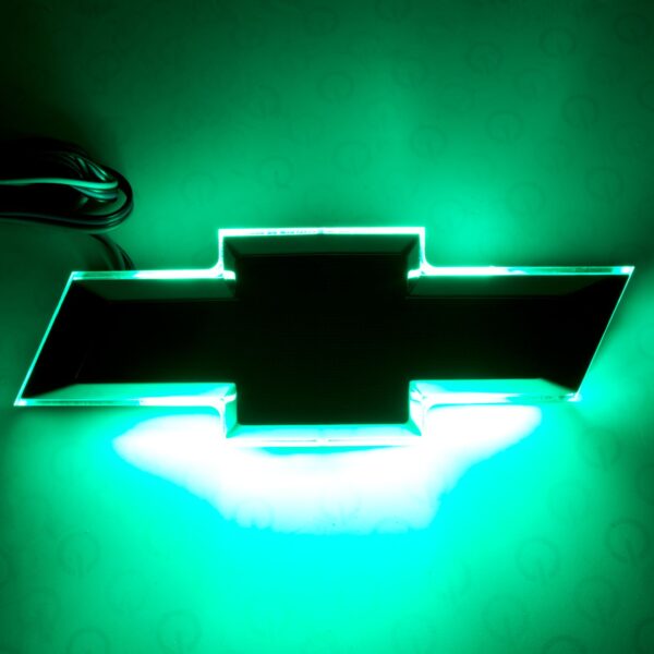 3032-004 - Illuminated Bowtie - Gloss Black Center - Dual Intensity - Green