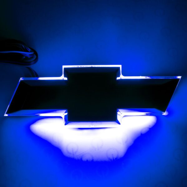 3041-002 - Illuminated Bowtie - Silver Ice Metallic (GAN) - Blue