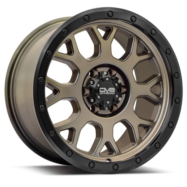 887 Simulated BeadLock - Matte Gold - 17 X 9 - BP:6X120 - OS:+20