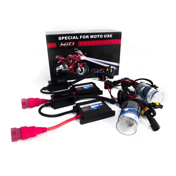 RS-H4-PURPLE-2MOTO - H4 Purple Single Beam Motorcycle Headlight Kit for Dual Headlights