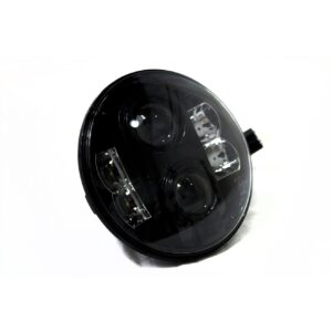 RS-7LED8X10HLB - (1) 7in LED Conversion Lens 8x10W - Plug-&-Play H4H/L & H13H/L Adapter (Black)