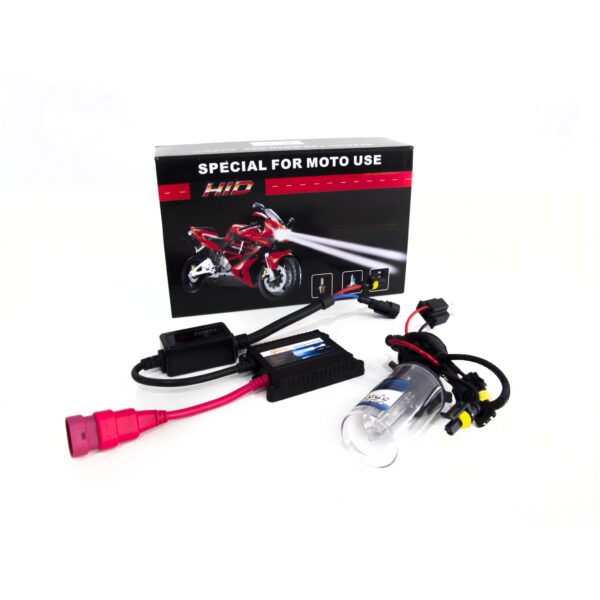 RS-9006-6K-MOTO - 9006 6K Single Beam Motorcycle Headlight Kit for Single Headlights