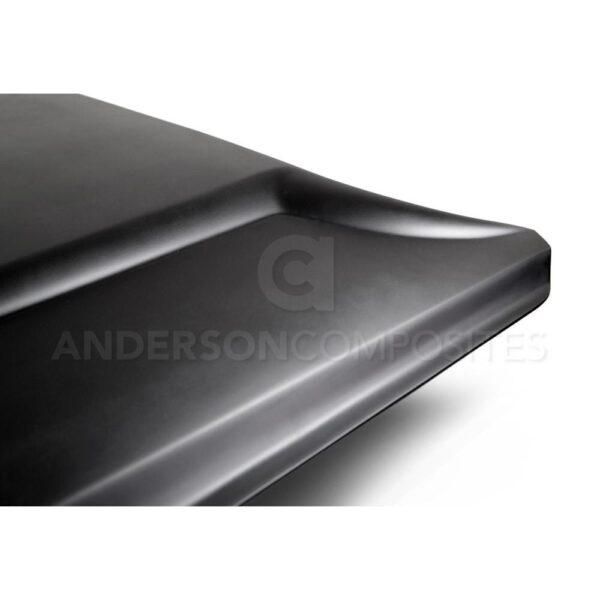 Anderson Composites, AC-HD15FDMU-GR-GF, Type-GR (GT350 Style) fiberglass hood for 2015-2017 Ford Mustang