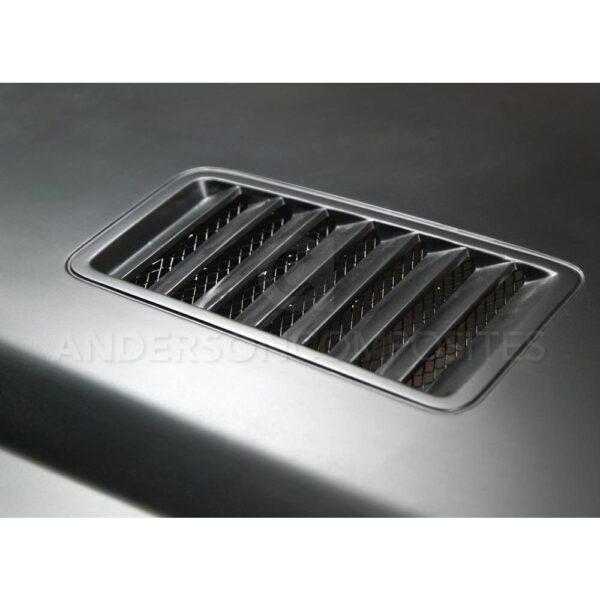 Anderson Composites, AC-HD15FDMU-SN-GF, Type-SN fiberglass hood for 2015-2017 Ford Mustang