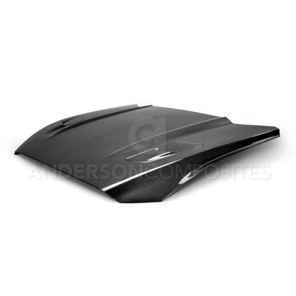 Anderson Composites, AC-HD15FDMUGT-OE-DS, Type-OE (GT Style with hood vents)  double sided carbon fiber hood for 2015-2017 Ford Mustang