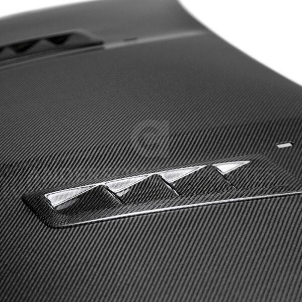 Anderson Composites, AC-HD16FDFO-RS, Type-RS carbon fiber hood for 2016-2018 Ford Focus