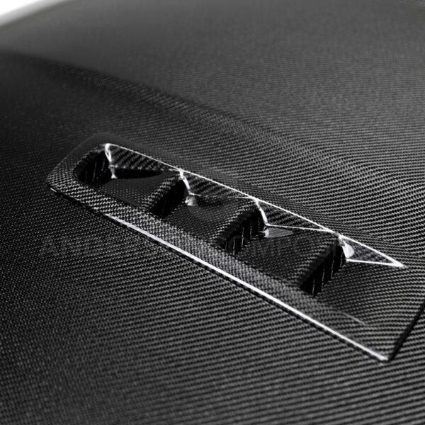 Anderson Composites, AC-HD16FDFO-RS, Type-RS carbon fiber hood for 2016-2018 Ford Focus