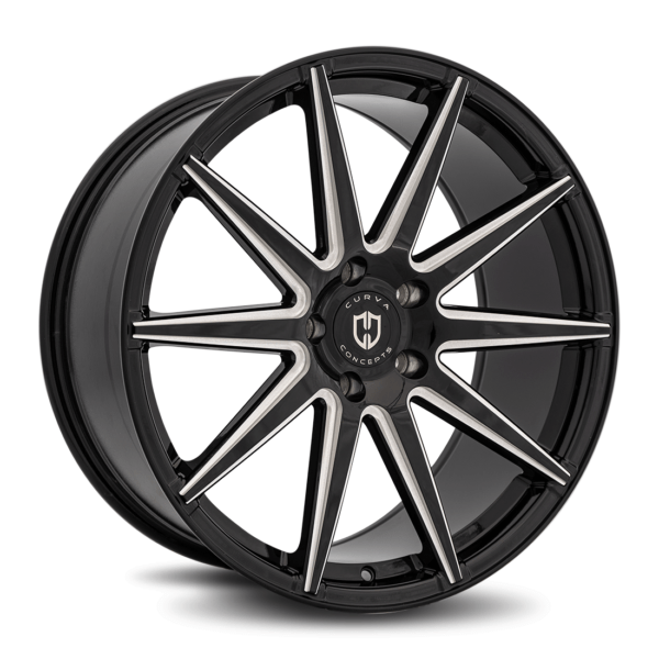 C49 20x9 5x120 35 72 Gloss Black Milled