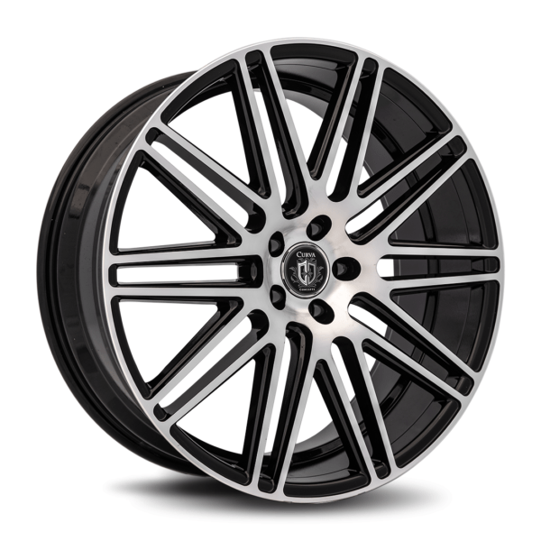 C50 22x10.5 Blank 25 73.1 Gloss Black Machine Face