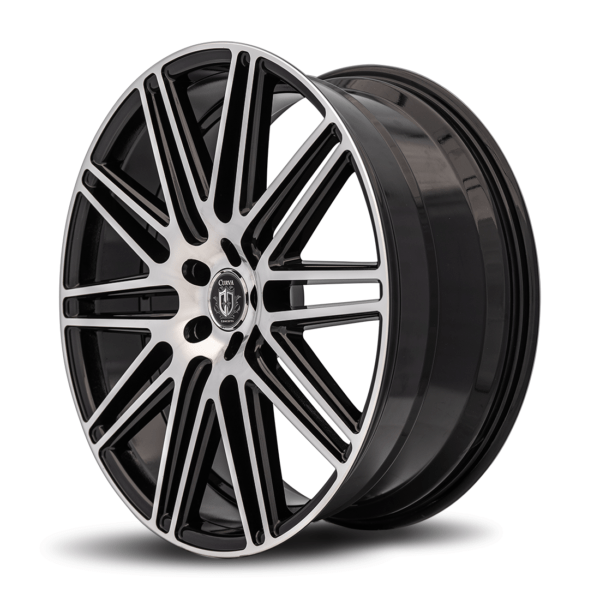 C50 22x10.5 5x120 40 72.56 Gloss Black Machine Face