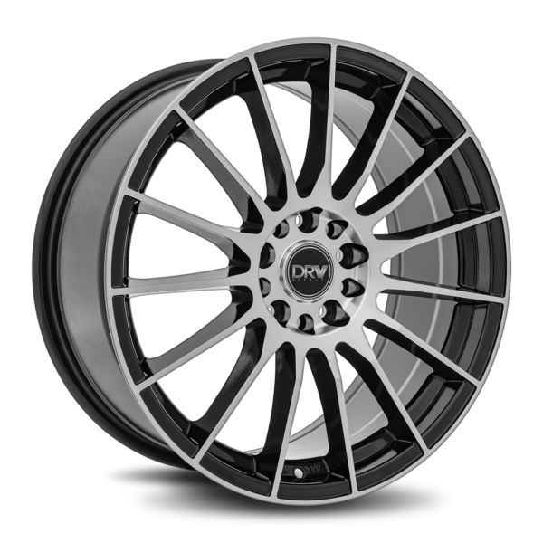 D15 18x8 5x110/114.3 40 73.1 Gloss Black Machine Face