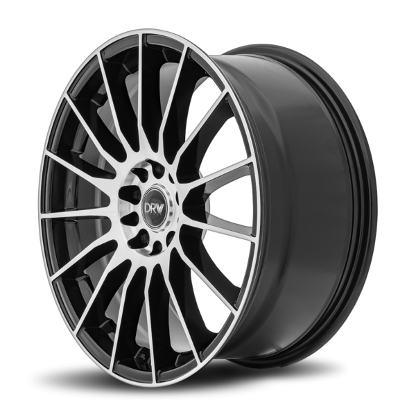 D15 18x8 5x100/114.3 40 73.1 Gloss Black Machine Face