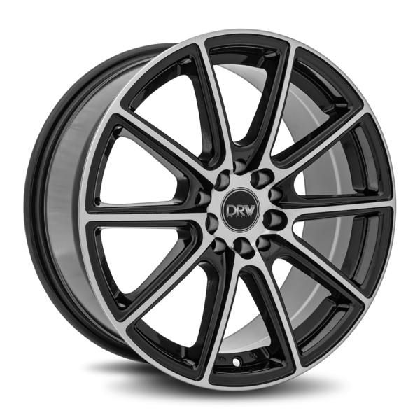 D16 17x7.5 5x100/114.3 38 73.1 Gloss Black Machine Face