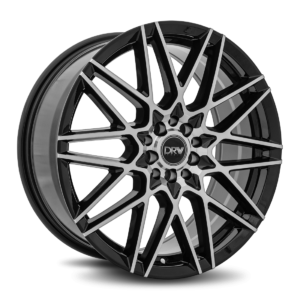 D17 17x7 5x108/114.3 40 73.1 Gloss Black Machine Face