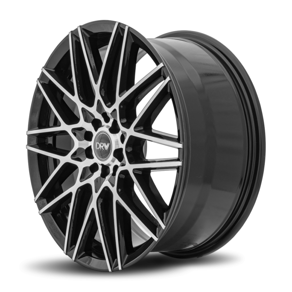 D17 17x7 5x108/114.3 40 73.1 Gloss Black Machine Face