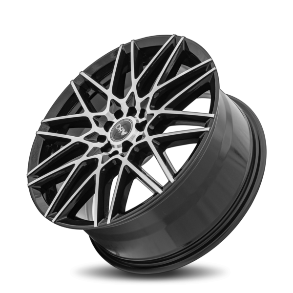 D17 17x7 5x108/114.3 40 73.1 Gloss Black Machine Face