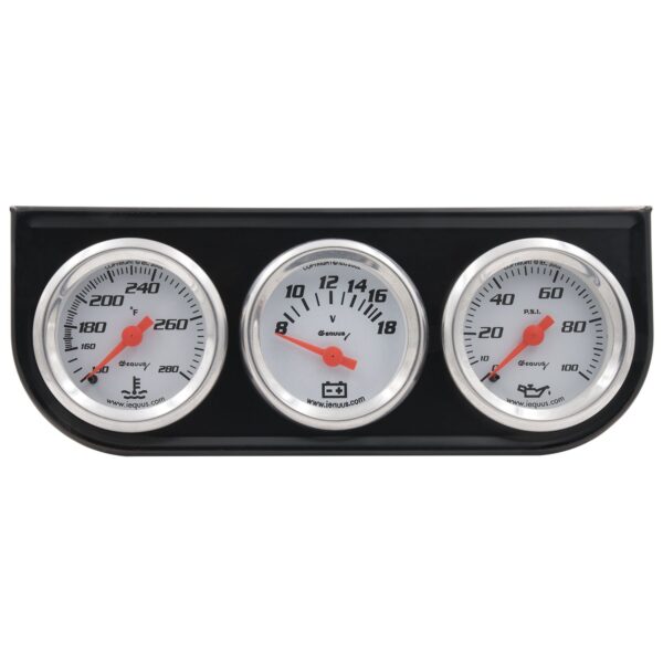 1-1/2 in. White Volt Triple Gauge Kit