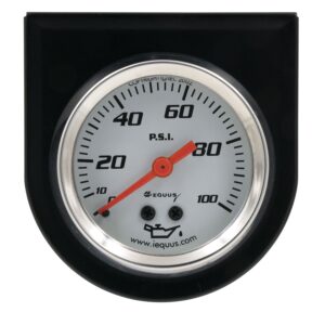 2 in White Oil Pressure Gauge Kit