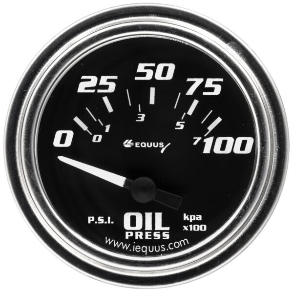 2 in. Chrome Electric Oil Pressure Gauge