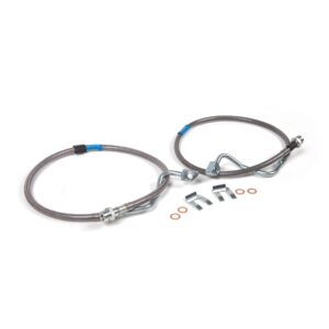 Front Brake Line Set - Stainless Steel - Fits 6-8 Inch Lift - Ford F250/F350 Super Duty (08-10) 4WD