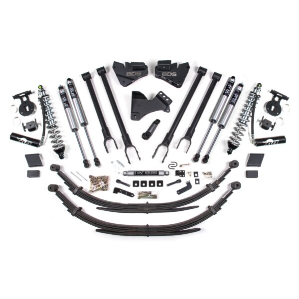 4 Inch Lift Kit - 4-Link & FOX 2.5 Coil-Over Conversion - Ford F250/F350 Super Duty (17-19) 4WD - Diesel