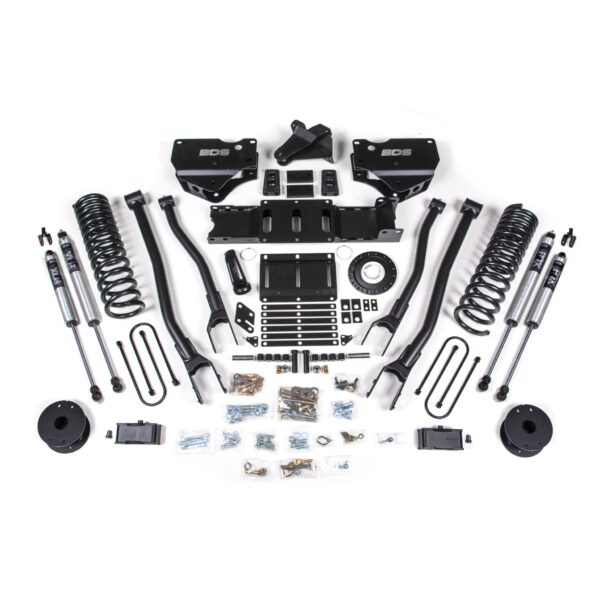 4 Inch Lift Kit w/ 4-Link - Ram 3500 w/ Rear Air Ride (19-23) 4WD - Diesel