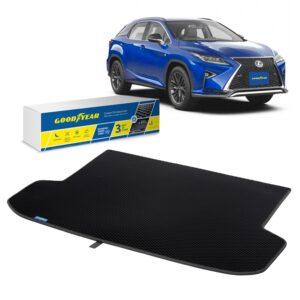 Goodyear Custom Fit Cargo Mat Liner for Lexus RX 2016-2021 - Heavy Duty Trunk Liner, Dimond Shape, Luggage with Waterproof, Liquid & Dirt Trapping Technology - Anti-Slip Cargo Liner- GY004529