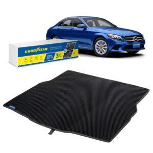 Goodyear Custom Fit Cargo Mat Liner for Mercedes C-Class 2015-2021 - Heavy Duty Trunk Liner, Dimond Shape, Luggage with Waterproof, Liquid & Dirt Trapping Technology - Anti-Slip Cargo Liner - GY004544