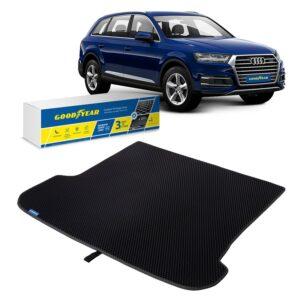 Goodyear Custom Fit Cargo Mat Liner for Audi Q7 2017-2020 - Heavy Duty Trunk Liner, Dimond Shape, Luggage with Waterproof, Liquid & Dirt Trapping Technology - Anti-Slip Cargo Liner-GY004546