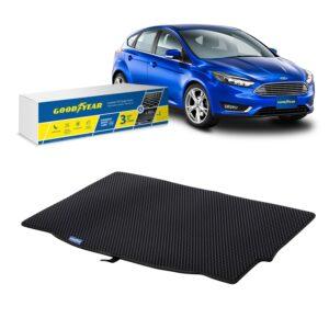 Goodyear Custom Fit Cargo Mat Liner for Ford Focus 2012-2018 Hatchback - Heavy Duty Trunk Liner, Dimond Shape,Luggage with Waterproof,Liquid & Dirt Trapping Technology - Anti-Slip Cargo Liner-GY004620