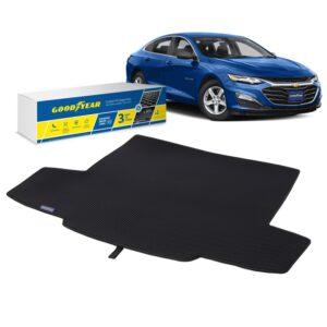 Goodyear Custom Fit Cargo Mat Liner for Chevrolet (Chevy) Malibu 2016-2021 - Heavy Duty Trunk Liner, Diamond Shape,Luggage with Waterproof,Liquid Trapping Technology - Anti-Slip Cargo Liner - GY004675
