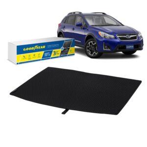 Goodyear Custom Fit Cargo Mat Liner for Subaru Crosstrek 2013-2017 - Heavy Duty Trunk Liner, Diamond Shape,Luggage with Waterproof, Liquid & Dirt Trapping Technology - Anti-Slip Cargo Liner - GY004702