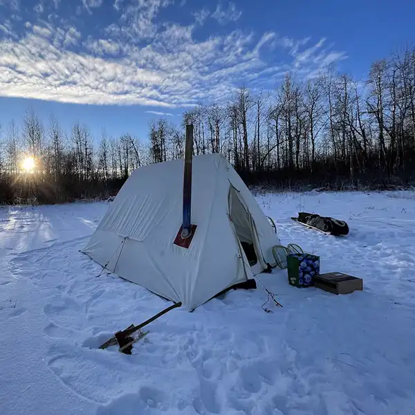 How to Stay Warm in a Tent in Winter