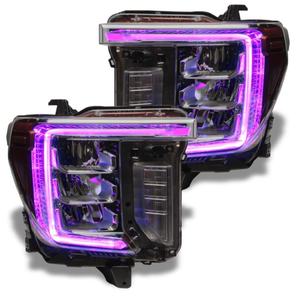 1451-330 - 2020-2021 GMC Sierra 2500/3500 HD ORACLE ColorSHIFT RGB+W Headlight DRL Upgrade