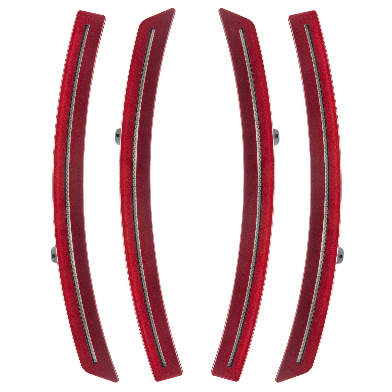 3976-019 - Chevrolet Corvette C7 Sidemarkers - Clear - Long Beach Red Metallic Tintcoat