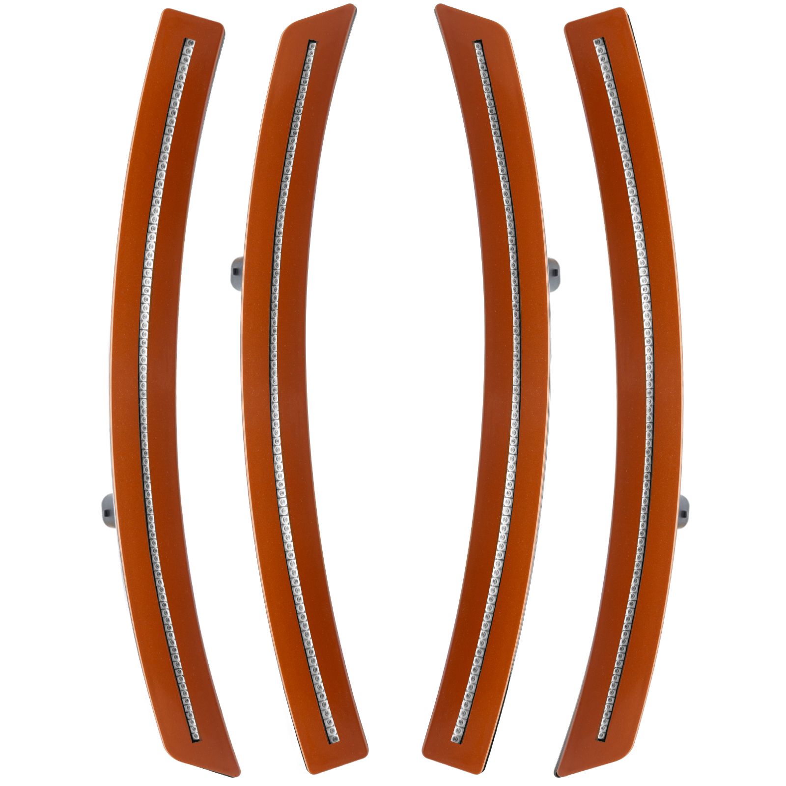 3975-019 - Chevrolet Corvette C7 Sidemarkers - Clear - Daytona Sunrise Orange Metallic