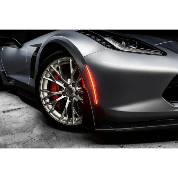 3987-504 - Chevrolet Corvette C7 Sidemarkers - Ghosted - Watkins Glen Gray Metallic