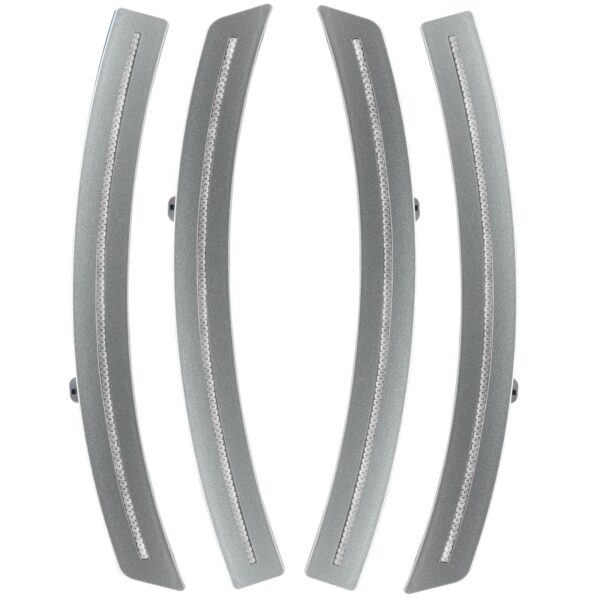 3963-019 - Chevrolet Corvette C7 Sidemarkers - Clear - Blade Silver Metallic