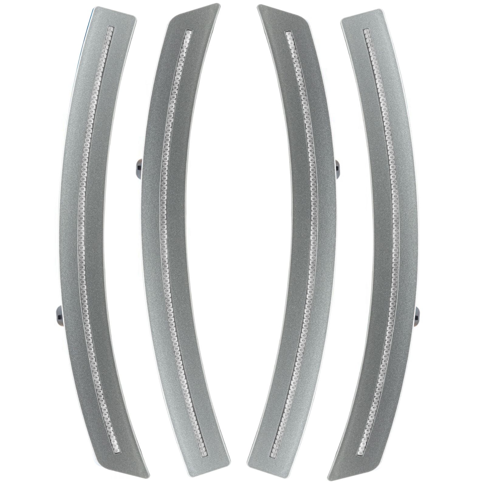 3963-019 - Chevrolet Corvette C7 Sidemarkers - Clear - Blade Silver Metallic