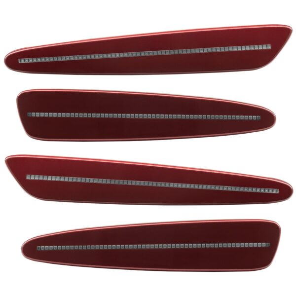 3175-019 - Chevrolet Corvette C6 Sidemarkers - Clear - Monterey Red