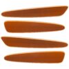 3187-504 - Chevrolet Corvette C6 Sidemarkers - Ghosted - Atomic Orange