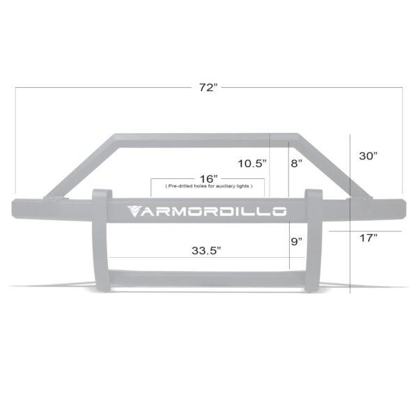 Armordillo 2009-2018 Dodge Ram 1500 AR2 Pre-Runner Guard - Matte Black